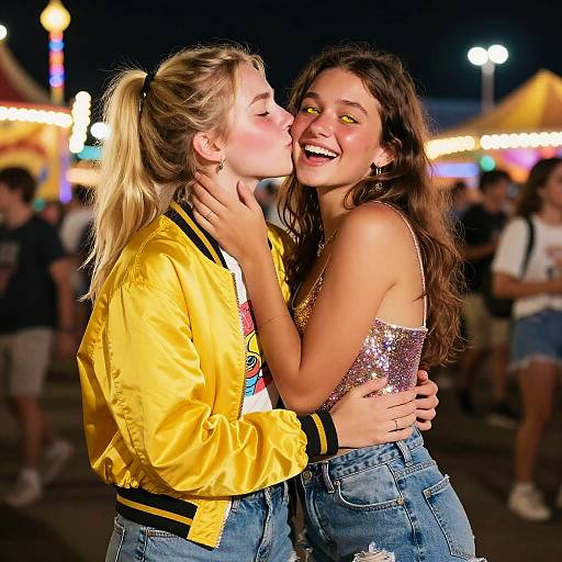 Carnival Night Intimate Embrace