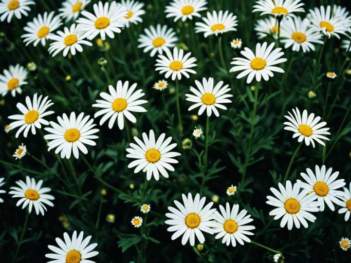 Close-Up Daisy Chain Floral Wallpaper