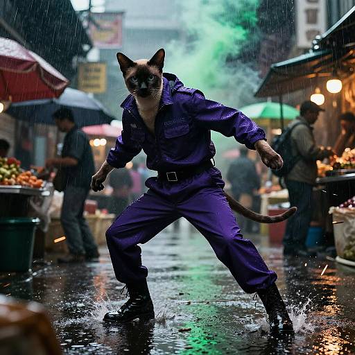 Charcoal Burmese Cat Undercover Agent