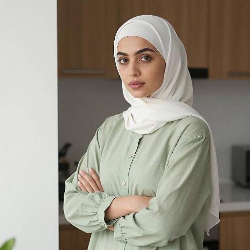 Portrait of Young Woman in Hijab