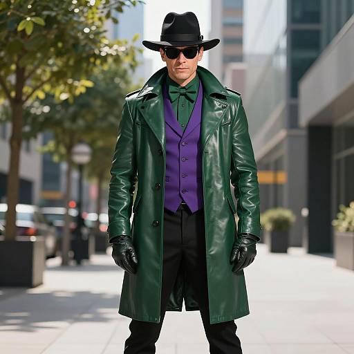 Sophisticated Adult Riddler Costume Photo