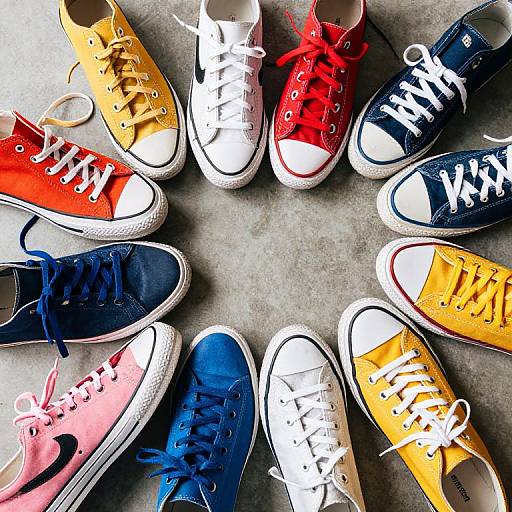 Vibrant Sneakers Kaleidoscope Dance