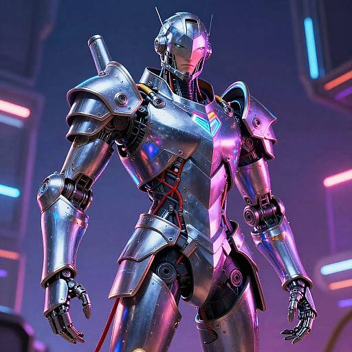 Ultra-Detailed Sci-Fi Armored Warrior