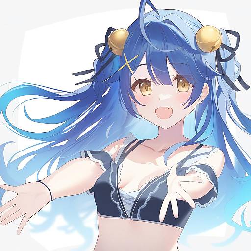 Illustration of Amamiya kokoro, nijisanji in the style of Weee (raemz)