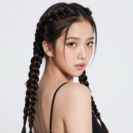 Kim Jisoo's Stunning Boxer Braids