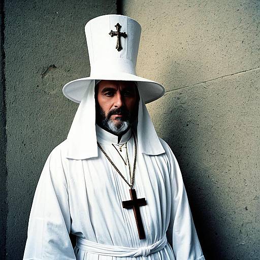 Man in Saints Fancy Dress Costume