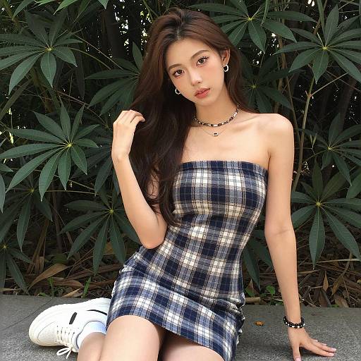 Stylish Girl in Fashionable Jewelry