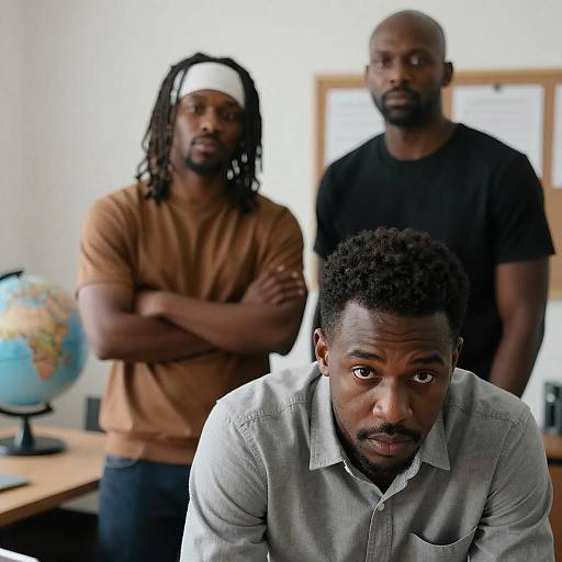 Three African American Men in Office