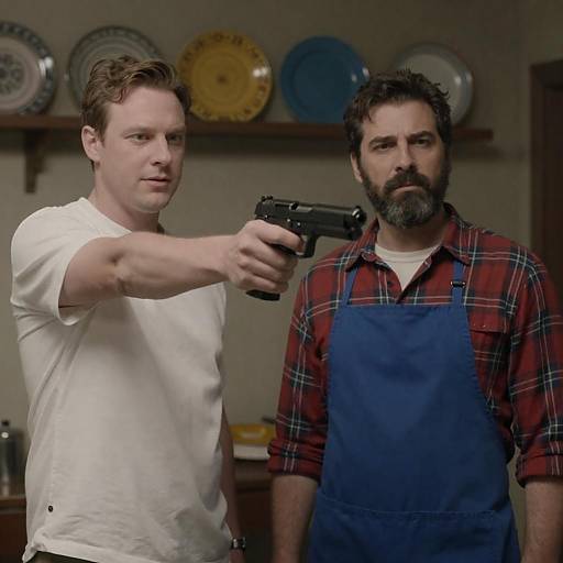 Tension in a Dimly Lit Room