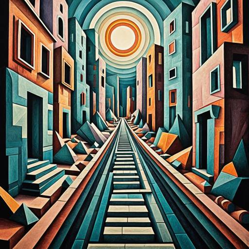 Abstract Urban Railway Perspective