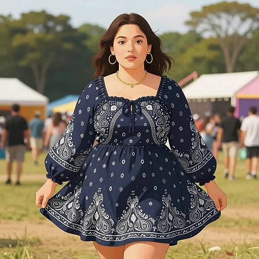 Plus-Size Boho-Chic Festival Style