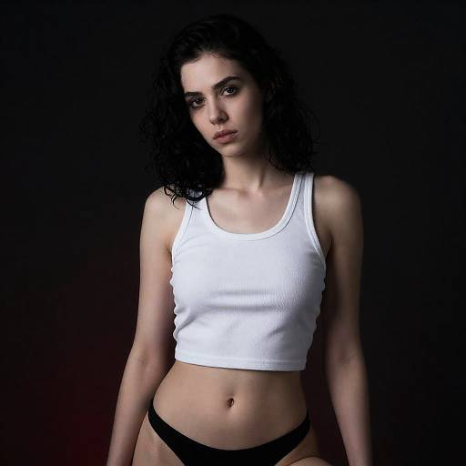 Elegant Portrait of a Dark-Hued Woman