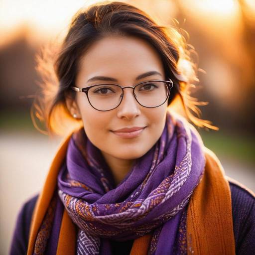 Cozy Warm Portrait in Golden Hour Light