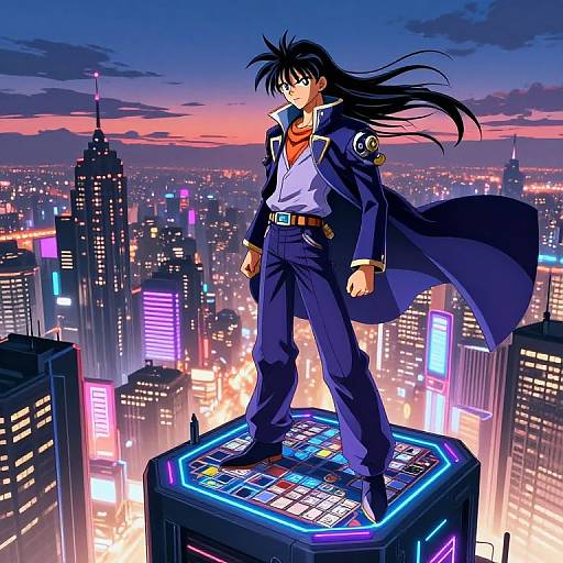 Kaiba Duelist in Neon Cybercity