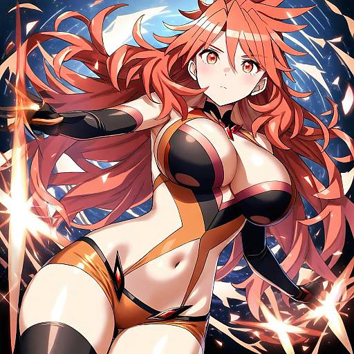 Illustration of Amou kanade, senki zesshou symphogear in the style of Tsukumiya amane