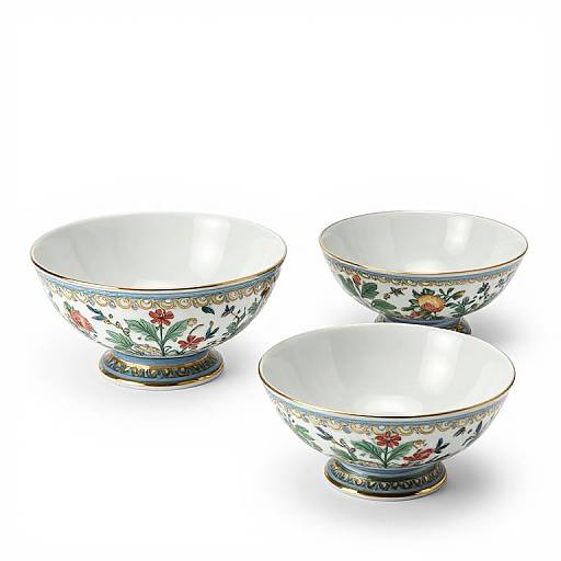 French Garden Accessories Footed Bowl Set