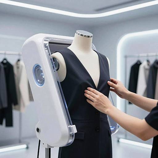 Futuristic Clothes Remover Device Showcase