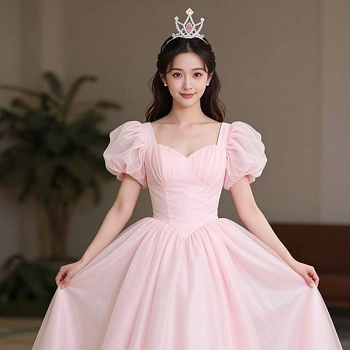 Princess Birthday Outfit in Pink Dress