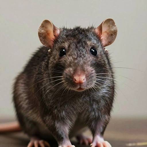 Surreal Half Rat-Human Portrait