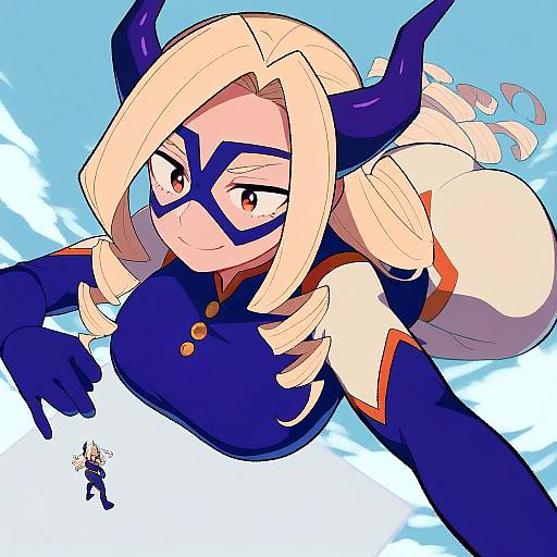 Illustration of Mount lady, boku no hero academia in the style of Tyako 089