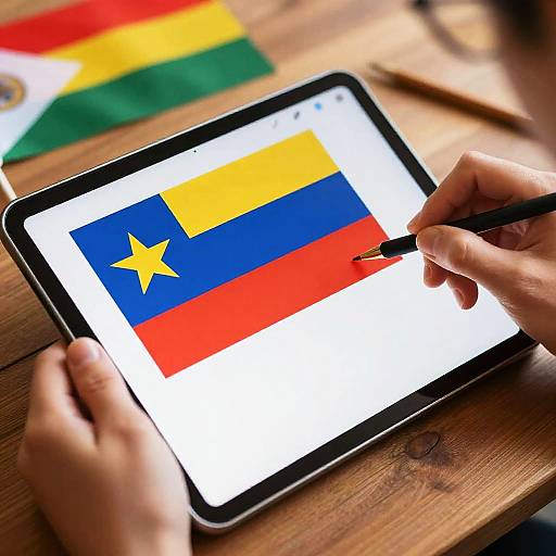 Creative Digital Flag Design Concept