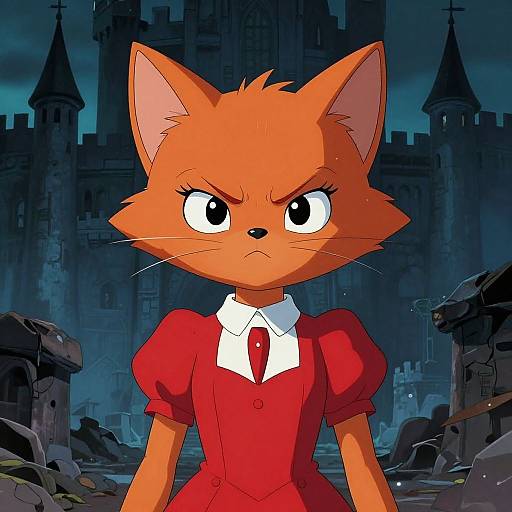 Bobcat Comic Cover with Cinematic Lighting