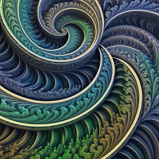 Intricate Organic Waves and Fractals Logo
