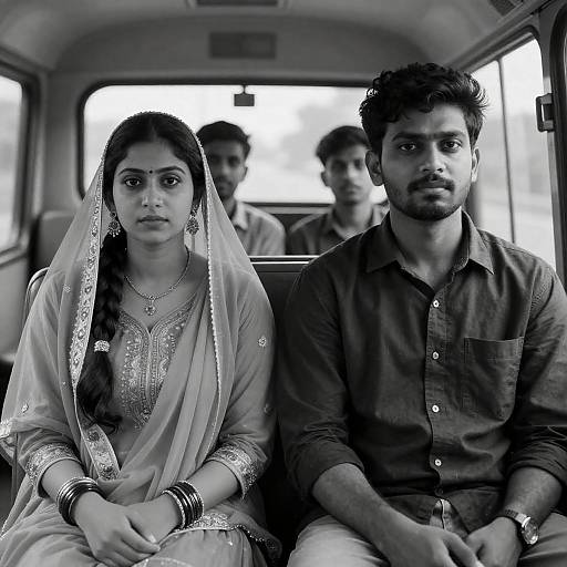 Calm Companions on a City Bus