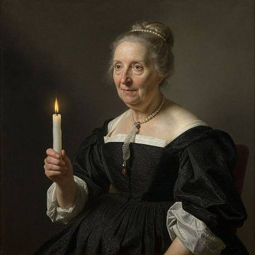 Old Woman with Candle by Gerrit Dou