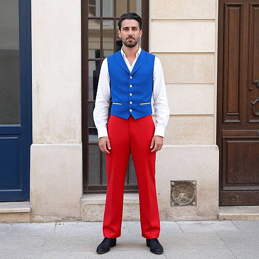 Man in Traditional French Costume