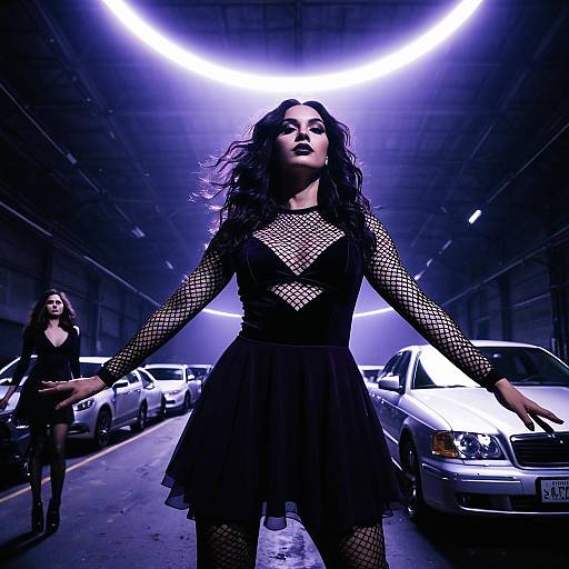 Gothic Fashion in Industrial Studio