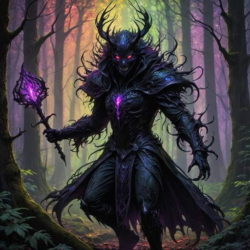 Seductive Phantom in Gothic Forest