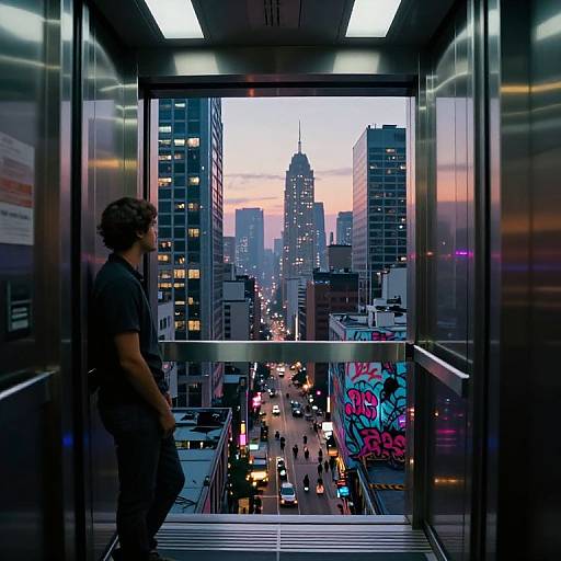 Twilight Neon Metropolis Vibes