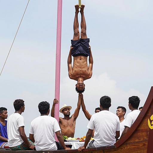 Ritual Ceremony on a Boat