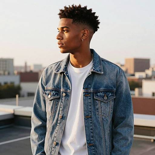 Drop Fade Afro Fashion Editorial