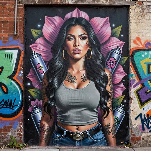 Vibrant Chicano Art of Tattooed Beauty