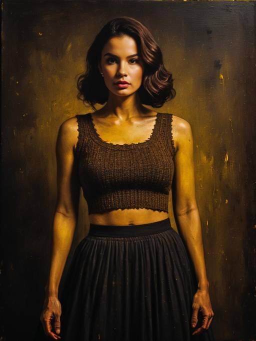 Woman in Bohemian Chic Outfit