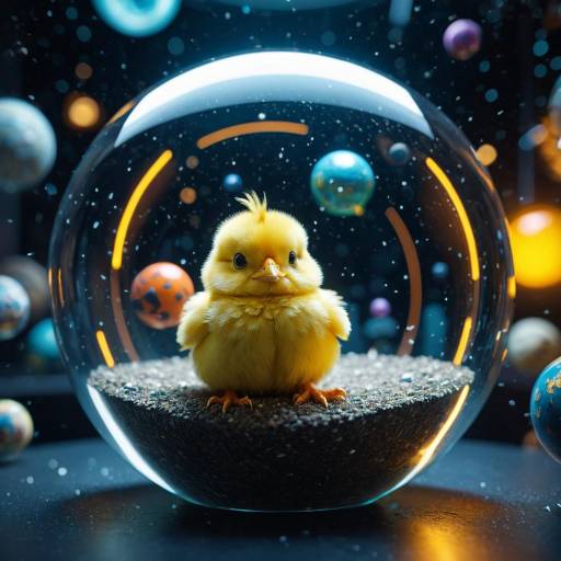 Cute Chick in a Glass Sphere Adventure Cute Chick in a Glass Sphere Adventure