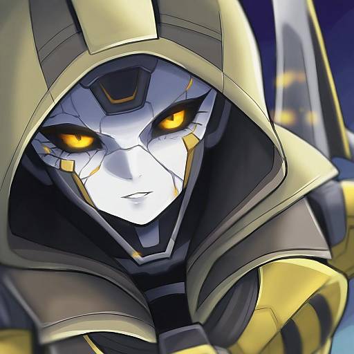 Illustration of Ash (titanfall 2), apex legends in the style of Yude