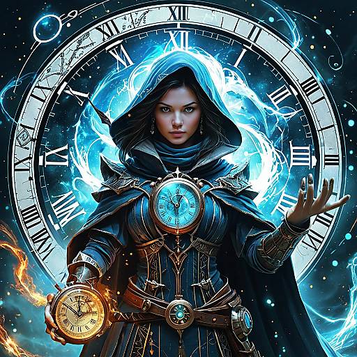 Chronomancer Mage Manipulating Time