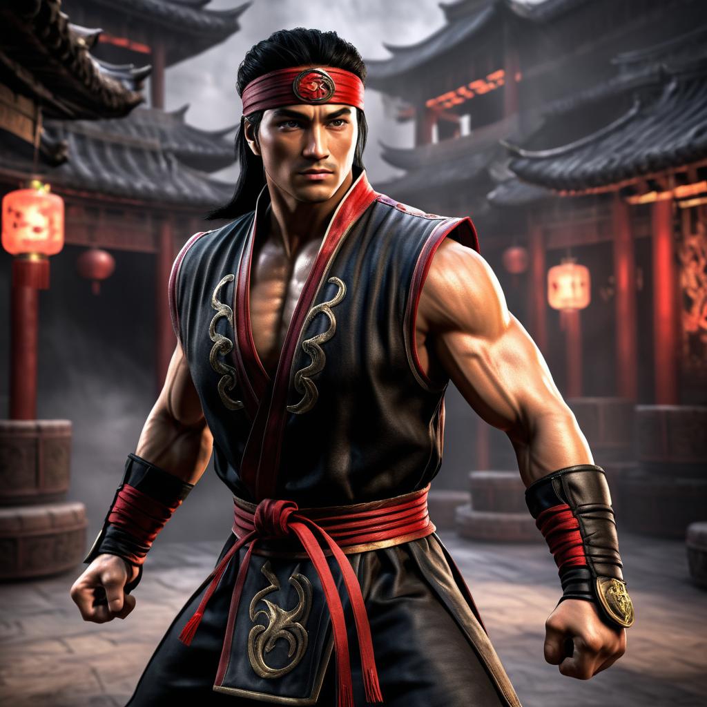 Photorealistic Liu Kang from Mortal Kombat