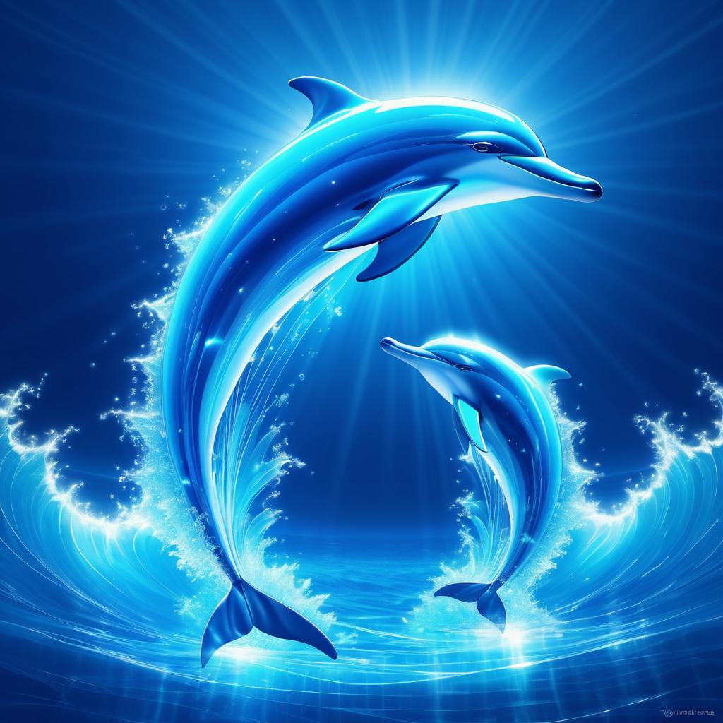 Radiant Dolphin Essence in Atomic Form