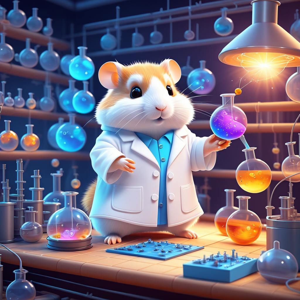 Hamster Scientist in Cozy Lab Settings