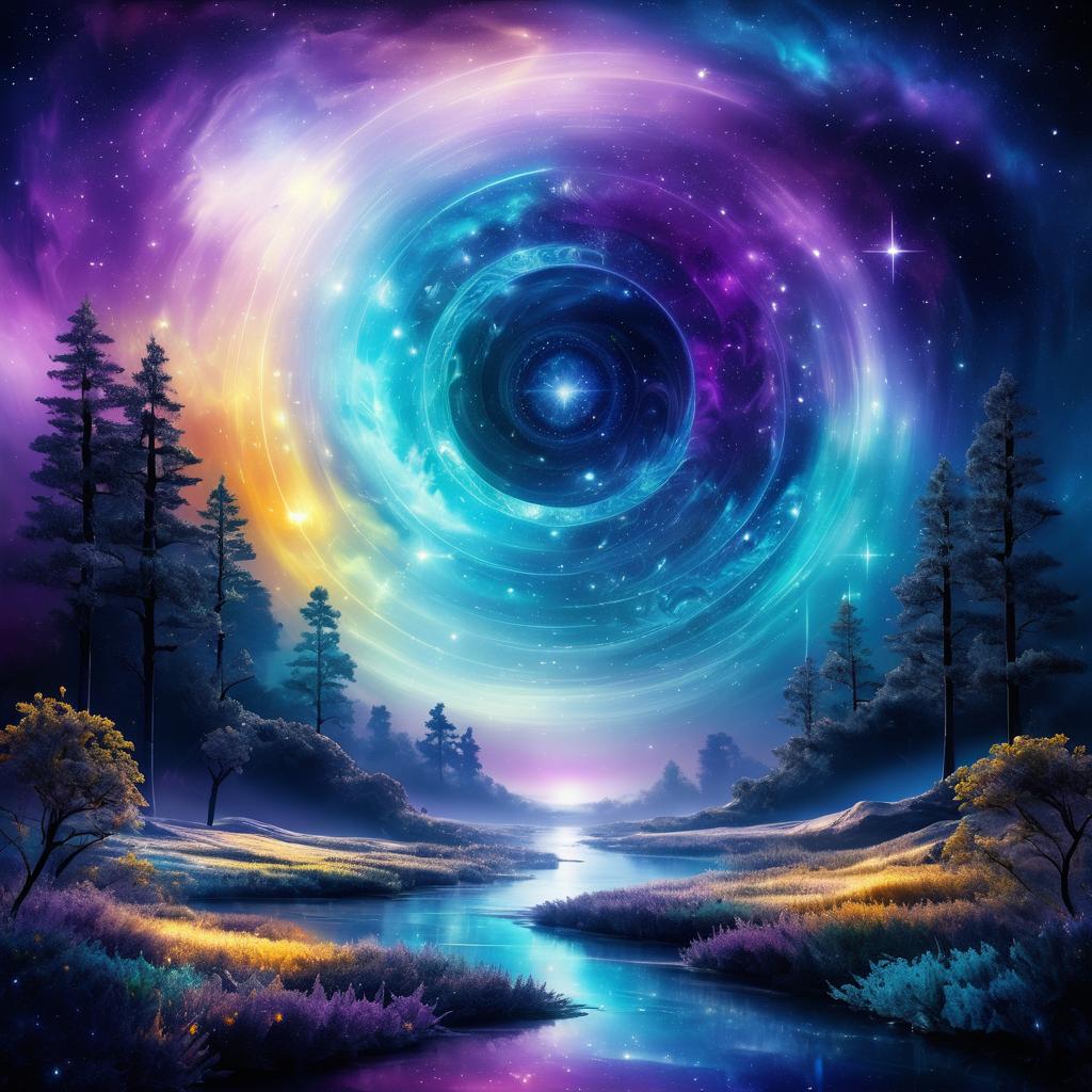 Celestial Wonders: Digital Art Masterpiece