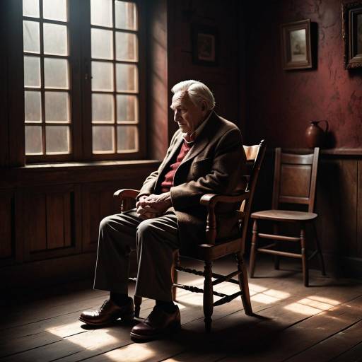 Moody Portrait of an Elderly Man