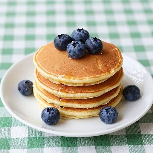 Golden Lemon Blueberry Quinoa Pancakes
