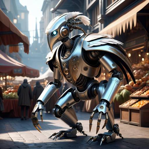 Graceful Crouching Robot in Market Graceful Crouching Robot in Market