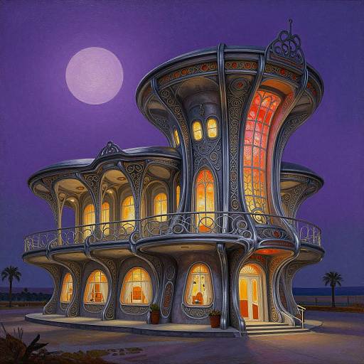 Sci-Fi Organic Motel with Roman Flair