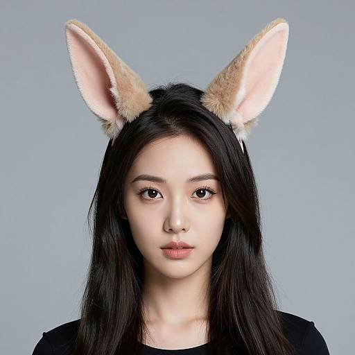 Close-Up Woman with Pointed Ears