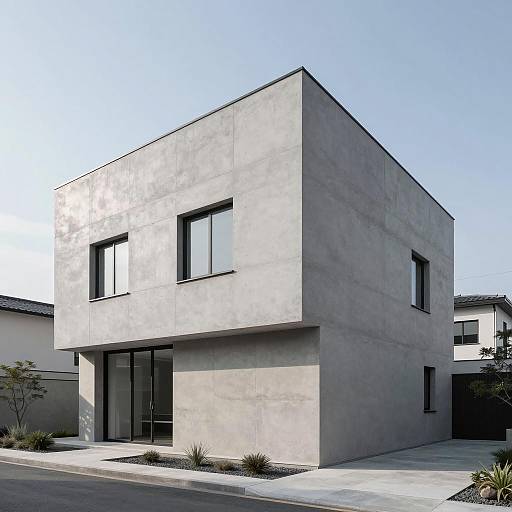 Minimalist Japanese-Inspired Modern Concrete House